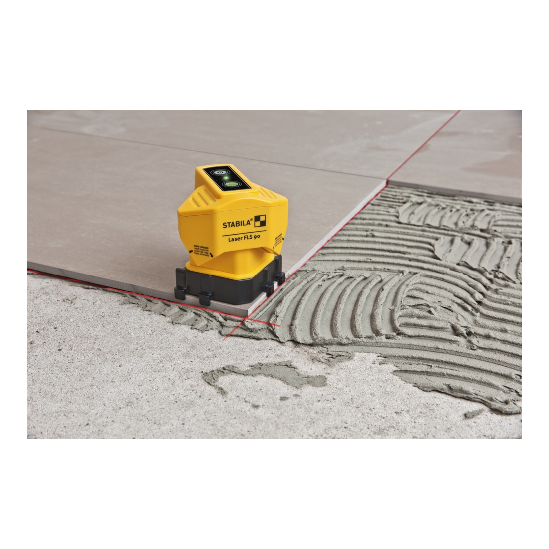 Laser de sol STABILA FLS 90 15 m ± 0,3 mm/m 3 x AA