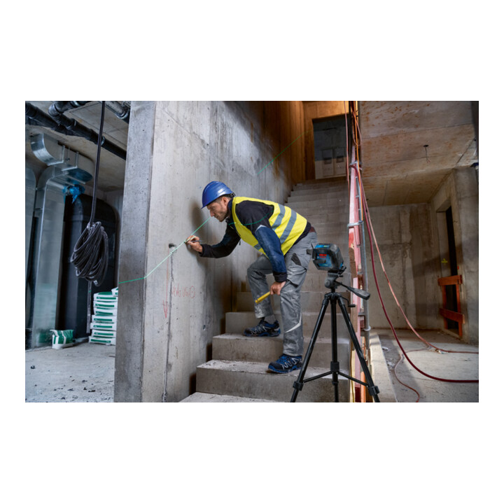 Laser ligne Bosch GLL 2-15 G avec support de construction