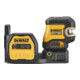 Laser ligne croisée DEWALT 5 points vert (1 x H / 1 x V / Aplomb haut & bas / 3 x H points) DCE825NG18-XJ-5