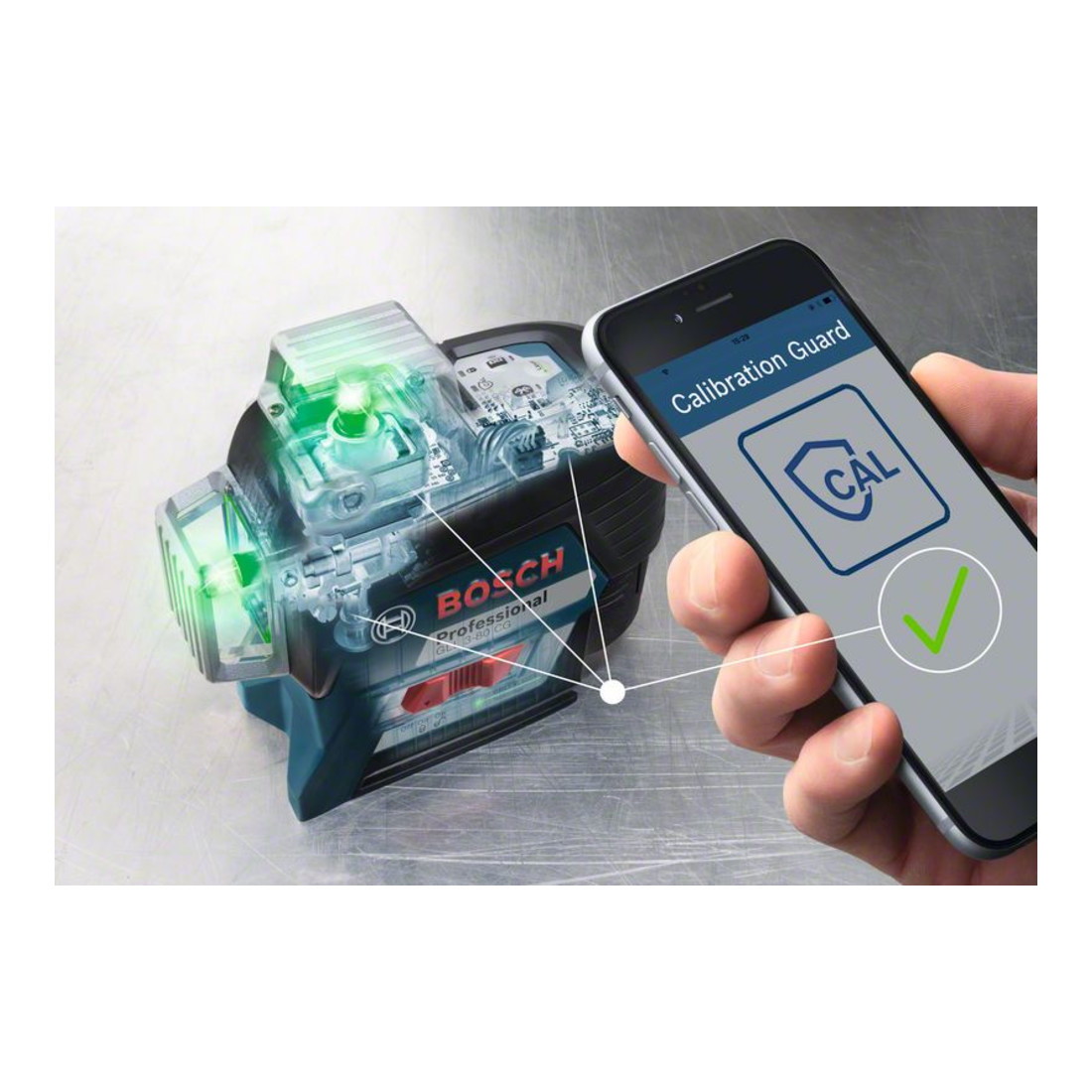 Laser lignes Bosch GLL 3-80 CG en L-BOXX
