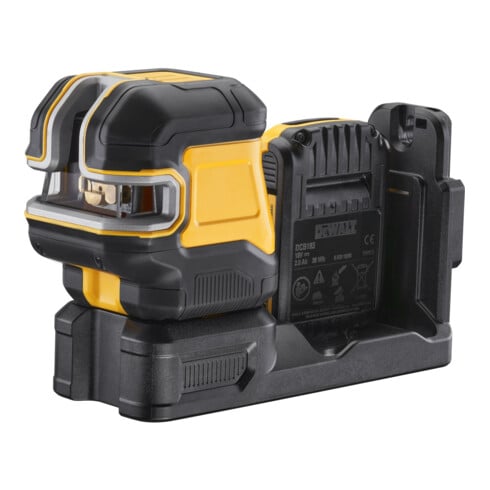 Laser lignes croisées 5 points vert DEWALT (1 x H / 1 x V / aplomb haut & bas / 3 x points H) incl. batterie 18V / 2Ah, compatible avec les batteries 12V et 18V XR DCE825D1G18-QW