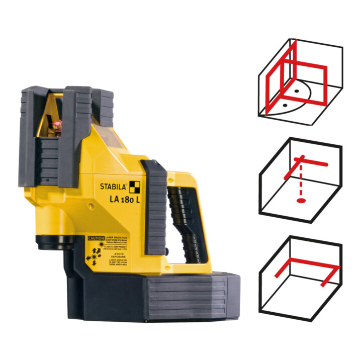Laser multiligne STABILA LA 180 L, set de 6 pièces