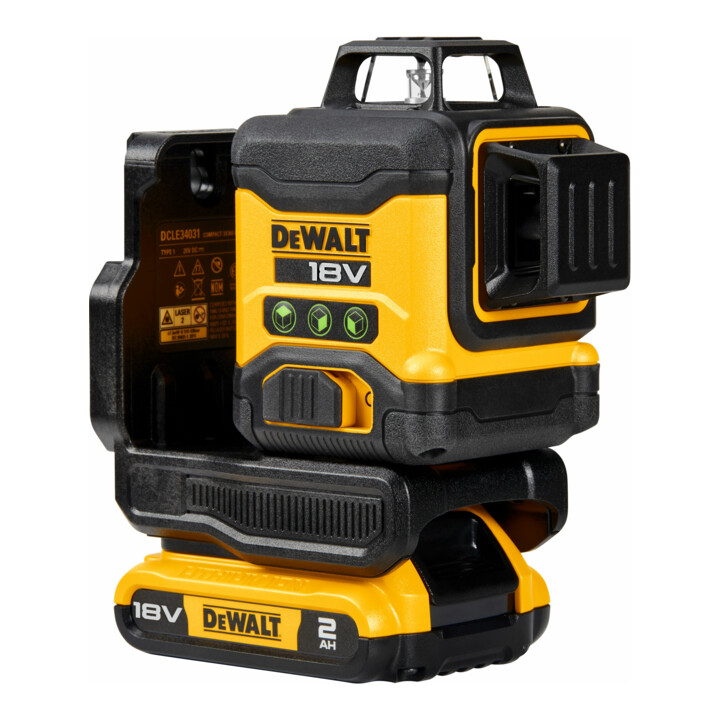 Laser multilignes sans fil DEWALT 18 volts 3x360°, 2Ah DCLE34031D1-QW