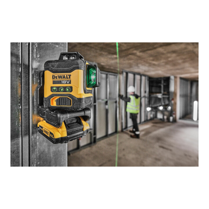 Laser multilignes sans fil DEWALT 18 volts 3x360°, 2Ah DCLE34031D1-QW