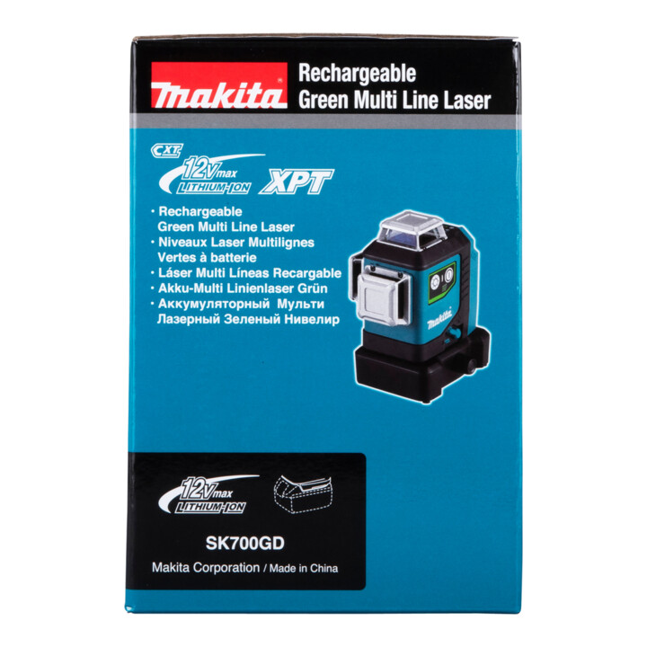 Laser multilignes sans fil Makita Vert SK700GDZ