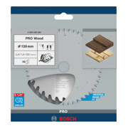 laser onBosch cirkelzaagblad Optiline Wood voor handcirkelzagen tvanger 130 x 20/16 x 2,4 mm 30-5