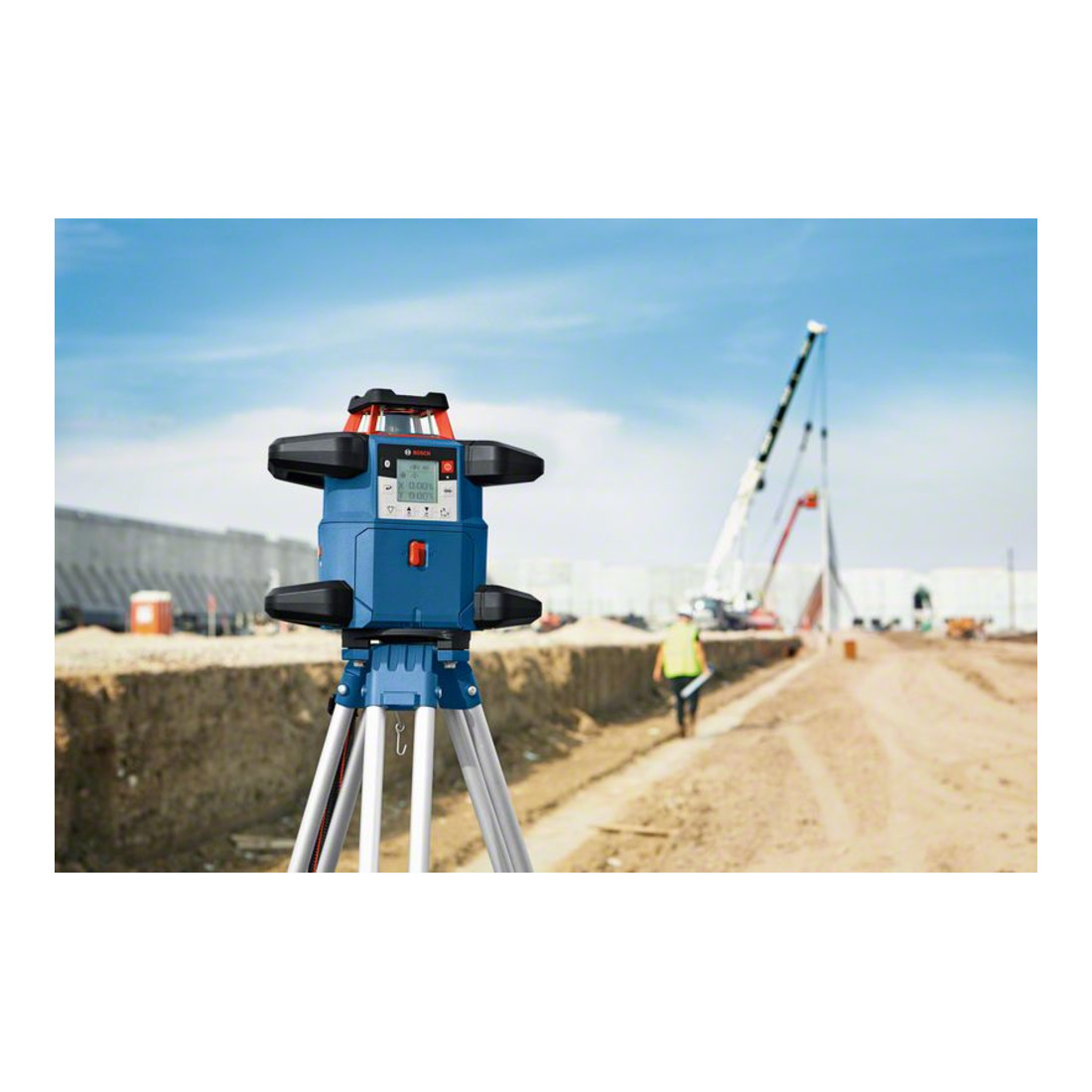 Laser rotatif Bosch GRL 600 CHV, avec batterie et chargeur rapide
