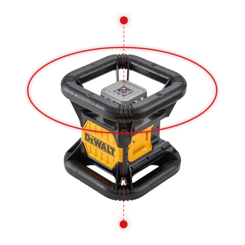 Laser rotatif DEWALT 18 V entièrement automatique jusqu'à 600 m