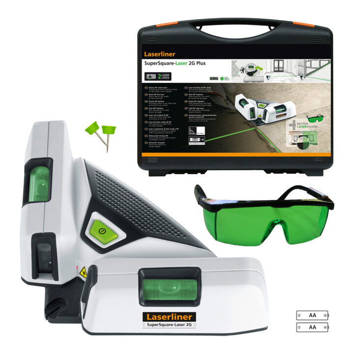 Laser vert à lignes 90° vert Laserliner SuperSquare-Laser 2G Plus