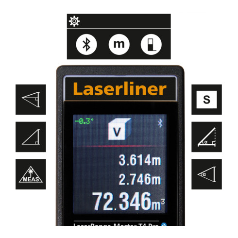 Laserliner Laser-Entfernungsmesser LaserRange-Master T4 Pro