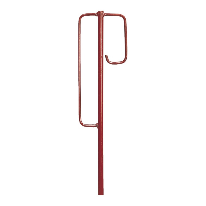 Laterneneisen Berliner Modell 1250x12mm m.Sicherheitsbügel rot