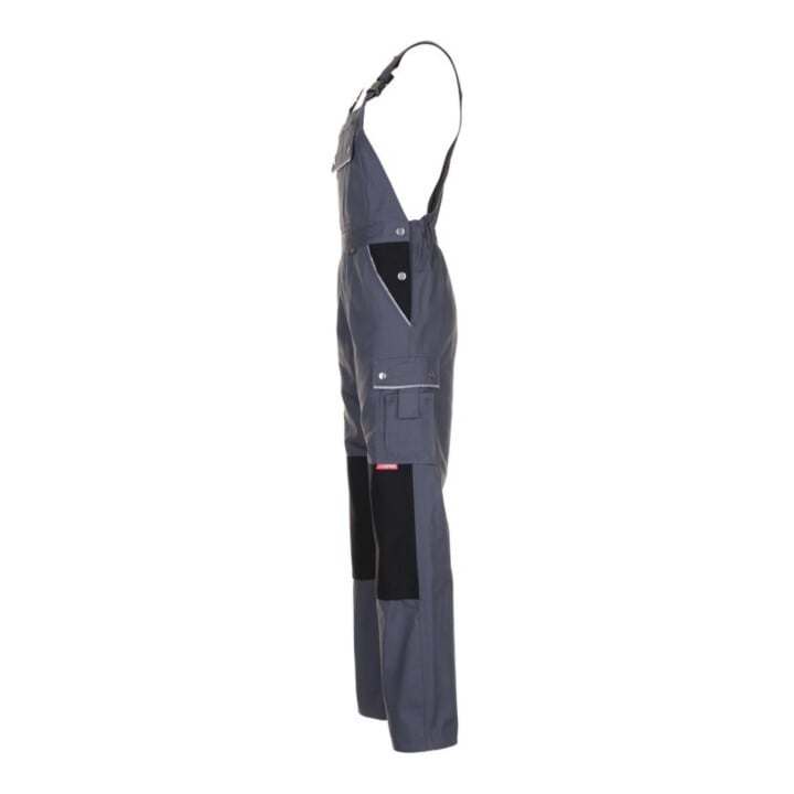 Latzhose Canvas 320 Gr.50 grau/schwarz PLANAM