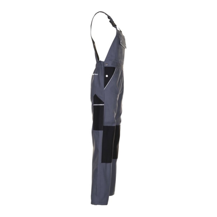 Latzhose Canvas 320 Gr.52 grau/schwarz PLANAM