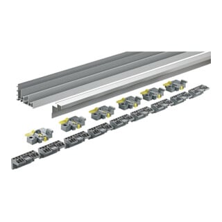 Laufprofil 2300mm silber HETTICH