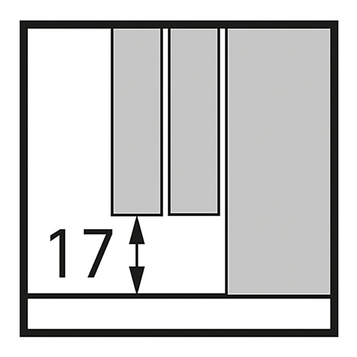 Laufprofil 3-türig HETTICH