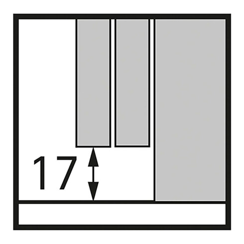 Laufprofil 3-türig HETTICH