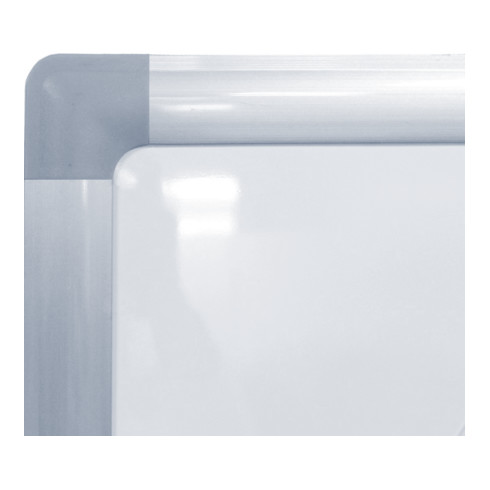 STIER Lavagna bianca mobile 1200x900 mm magnetica con telaio mobile