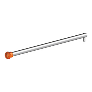 Layher Abstandsrohr Uni 1,10 m Aluminium mit Haken und Gummifuß