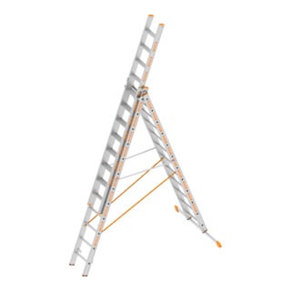 Layher Allzweckleiter TOPIC 1041 3-teilig 3x12 Stufen