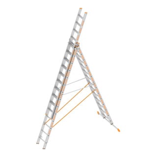 Layher Allzweckleiter TOPIC 1041 3-teilig 3x14 Stufen