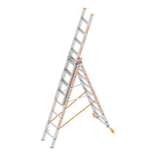 Layher Allzweckleiter TOPIC 1041 3-teilig 3x6 Stufen