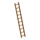 Layher Dachauflegeleiter 1051 10 Sprossen braun RAL 8011