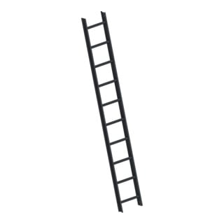 Layher Dachauflegeleiter 1051 10 Sprossen grau/RAL 7016 gem. DIN 4567-4