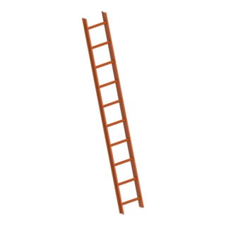Layher Dachauflegeleiter 1051 10 Sprossen rot/RAL 8004 gem. DIN 4567-4