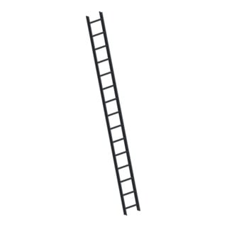 Layher Dachauflegeleiter 1051 15 Sprossen grau RAL 7016 gem. DIN 4567-4