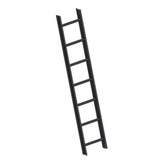 Layher Dachauflegeleiter 1051 7 Sprossen grau RAL 7016 gem. DIN 4567-4