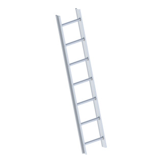 Layher Dachauflegeleiter 1051 DIN 4567-4 7 Sprossen rot RAL 8004