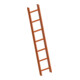 Layher Dachauflegeleiter 1051 DIN 4567-4 7 Sprossen rot RAL 8004