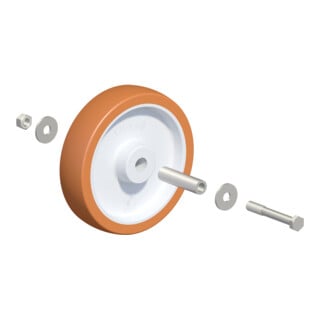 Layher Ersatzteil Rad PU für 1259202/1358200