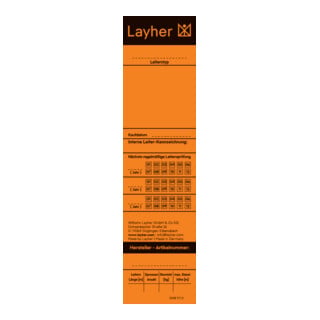Layher Ersatzteil Universaletikett Leitern
