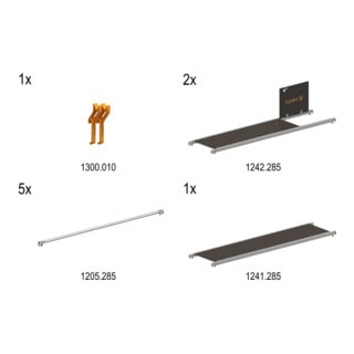 Layher Fahrgerüst Nachrüst-Set 1108 auf 1401108 Typ 1400007