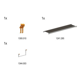 Layher Fahrgerüst Nachrüst-Set 2102 auf 1402102 Typ 1400011