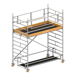Layher Fahrgerüst Uni Breit P2 SAFETY PLUS Doppelgeländer 2,2 m Höhe