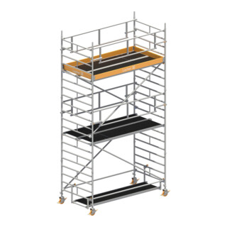 Layher Fahrgerüst Uni Breit P2 SAFETY PLUS Doppelgeländer 4,2 m Höhe