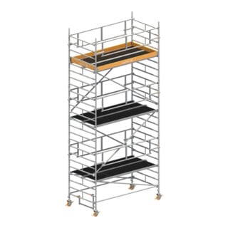 Layher Fahrgerüst Uni Breit P2 SAFETY PLUS Doppelgeländer 5,2 m 7,20 m