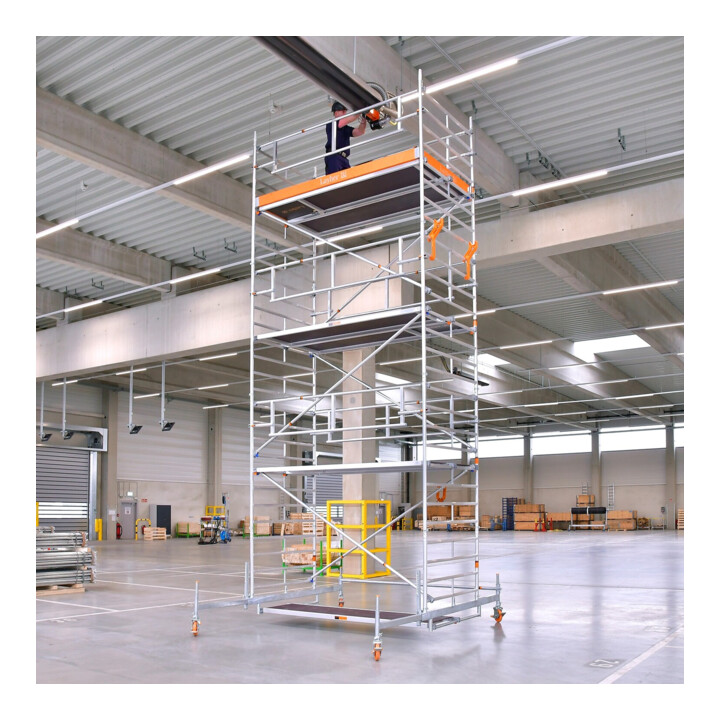 Layher Fahrgerüst Uni Breit P2 SAFETY PLUS Doppelgeländer 5,2 m 7,20 m