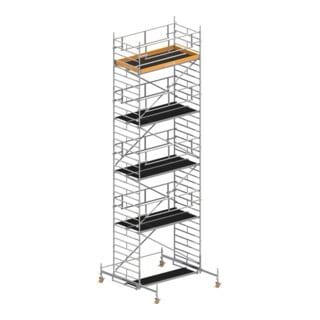 Layher Fahrgerüst Uni Breit P2 SAFETY PLUS Doppelgeländer 8,38 m Höhe