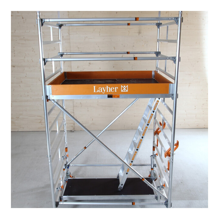 Layher Fahrgerüst Uni Kompakt P2 7,2 m Arbeitshöhe 9,20 m