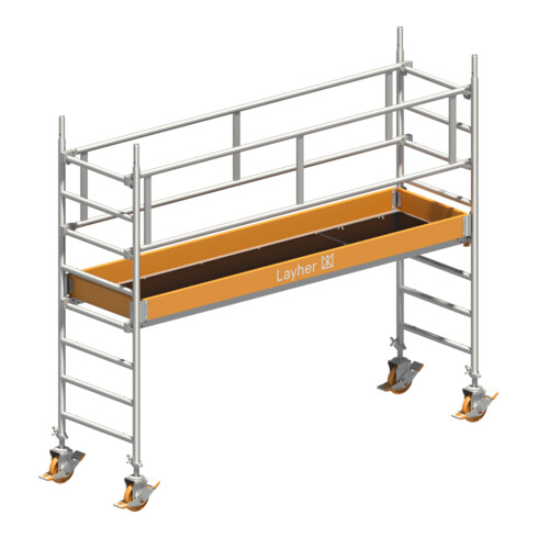 Layher Fahrgerüst Uni Standard P2 1,2 m SH 3,20 m AH