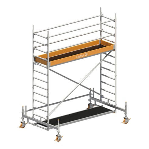 Layher Fahrgerüst Uni Standard P2 4,35 m SH 6,35 m AH