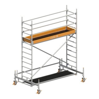 Layher Fahrgerüst Uni Standard P2 8,2 m SH 10,20 m AH