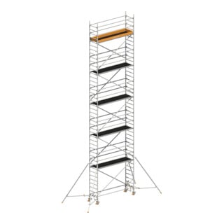 Layher Fahrgerüst Uni Standard P2 mit Gerüststützen SH 10,2 m AH 12,20 m