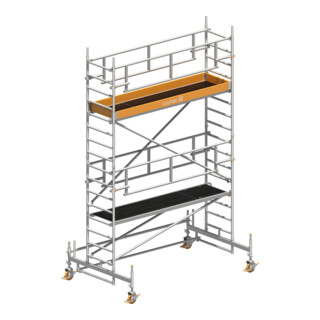 Layher Fahrgerüst Uni Standard P2 SAFETY PLUS Doppelgeländer 3,35 m Höhe