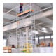 Layher Fahrgerüst Uni Standard P2 SAFETY PLUS Doppelgeländer 4,35 m Höhe
