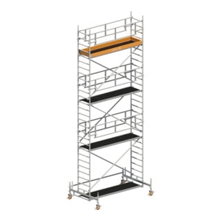 Layher Fahrgerüst Uni Standard P2 SAFETY PLUS Doppelgeländer 6,35 m Höhe