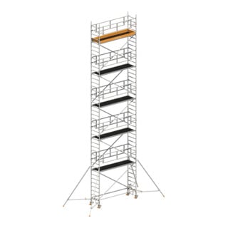 Layher Fahrgerüst Uni Standard P2 SAFETY PLUS Doppelgeländer Gerüststützen 10,2 m